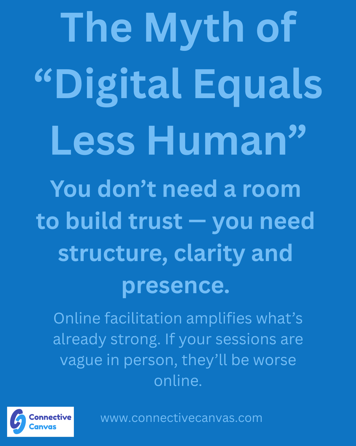 Digital equals less human myth